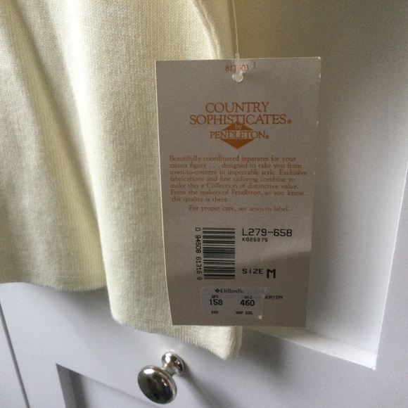 Pendleton Country Sophisticates Vintage NWT Short Sleeve Sweater - Picture 6 of 6